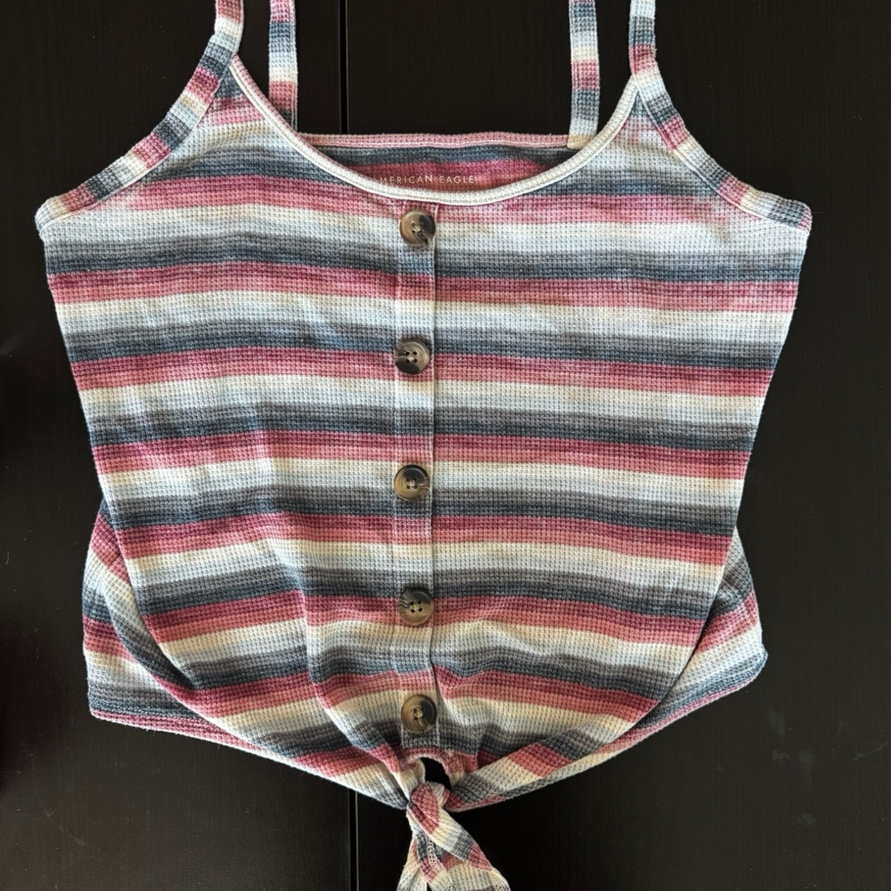 American Eagle Outfitters Multicolor Striped Tank Top